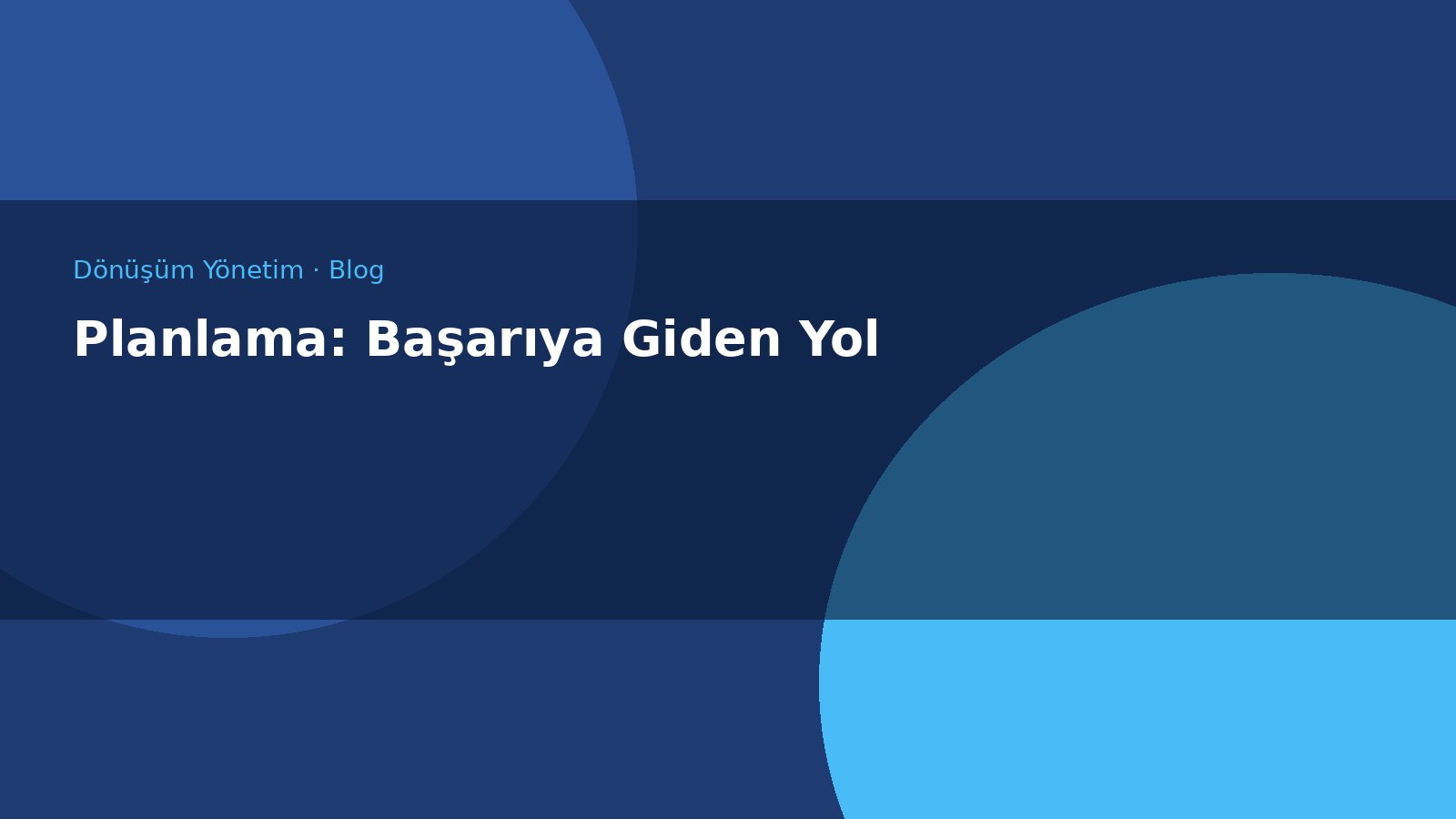 Planlama: Başarıya Giden Yol