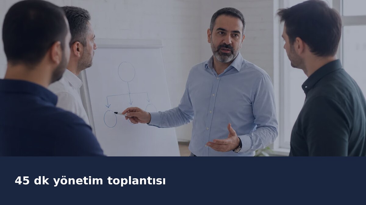 Yönetim Toplantısı 45 Dakikada Bitsin: Gündem Şablonu